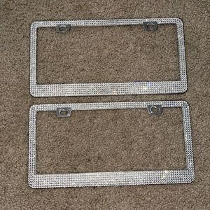 Crystal License plate frames